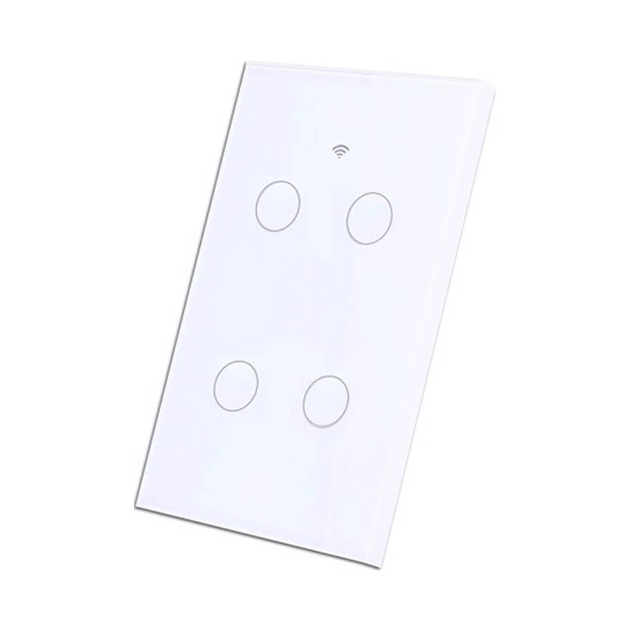 Công tắc cảm ứng 4 nút không viền Wifi SmartZ WS1.4W